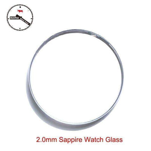 Planet Gates High Quality 2.0mm Thick Sapphire Watch Glass 30mm~39.5mm Watch Tool Replacement Sapphire Watch glass