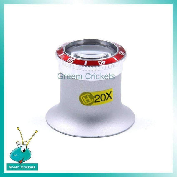 Planet Gates High Quality 20X Watch Repair Eye wear Loupe Jeweller Optical Glass Magnifier Magnifying Len Watch Tool