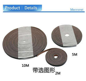 Planet Gates High quality 3D printer GATES-LL-2GT gear synchronous belt GT2 Width 6MM timing belt wear resistant for BLV mgn Cube ender3 belt