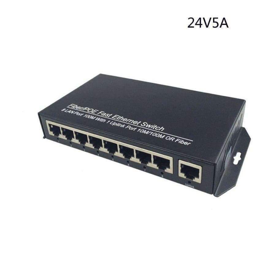 Planet Gates High quality 8 Ports 10/100Mbps PoE Switch Power Adapter 24V5A For CCTV Network POE IP Cameras NVR wireless AP