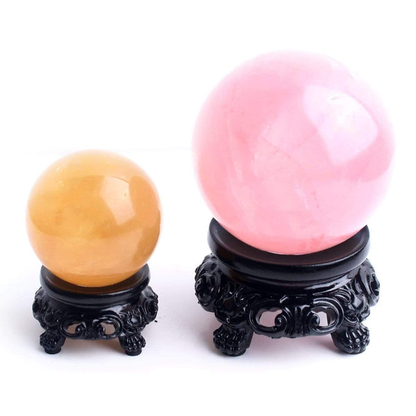 Planet Gates High Quality Black Resin Pedestal Crystal Sphere Base Support Caved Foundation Ball Holding