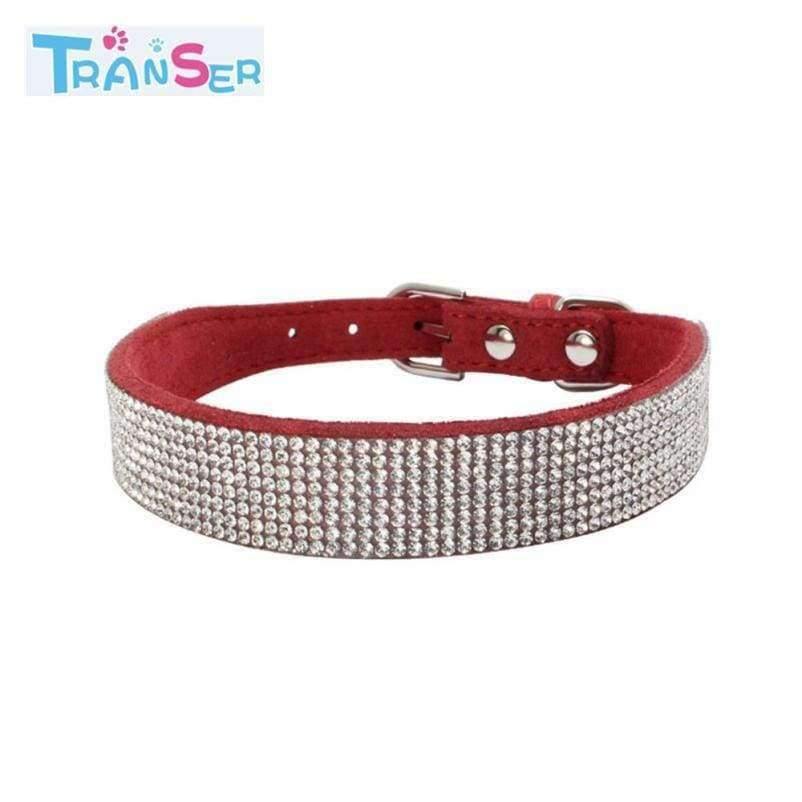 Planet Gates High quality Bling Dog Collar Sparkly Rhinestone Studded Small Medium Dog Adjustable Collar Pet Product 11Jan12