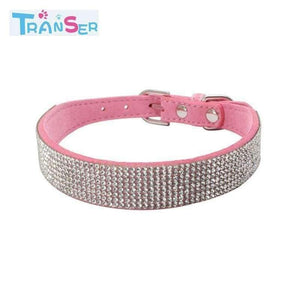 Planet Gates High quality Bling Dog Collar Sparkly Rhinestone Studded Small Medium Dog Adjustable Collar Pet Product 11Jan12