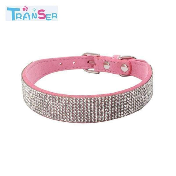 Planet Gates High quality Bling Dog Collar Sparkly Rhinestone Studded Small Medium Dog Adjustable Collar Pet Product 11Jan12