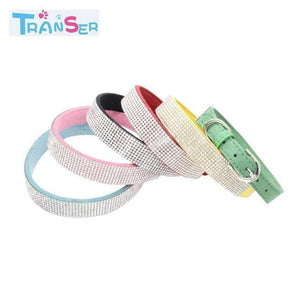 Planet Gates High quality Bling Dog Collar Sparkly Rhinestone Studded Small Medium Dog Adjustable Collar Pet Product 11Jan12