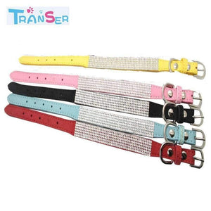Planet Gates High quality Bling Dog Collar Sparkly Rhinestone Studded Small Medium Dog Adjustable Collar Pet Product 11Jan12
