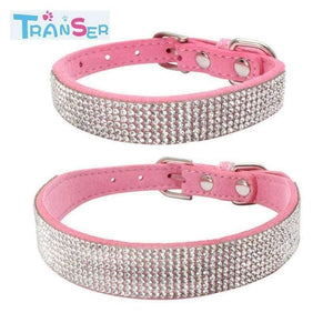 Planet Gates High quality Bling Dog Collar Sparkly Rhinestone Studded Small Medium Dog Adjustable Collar Pet Product 11Jan12