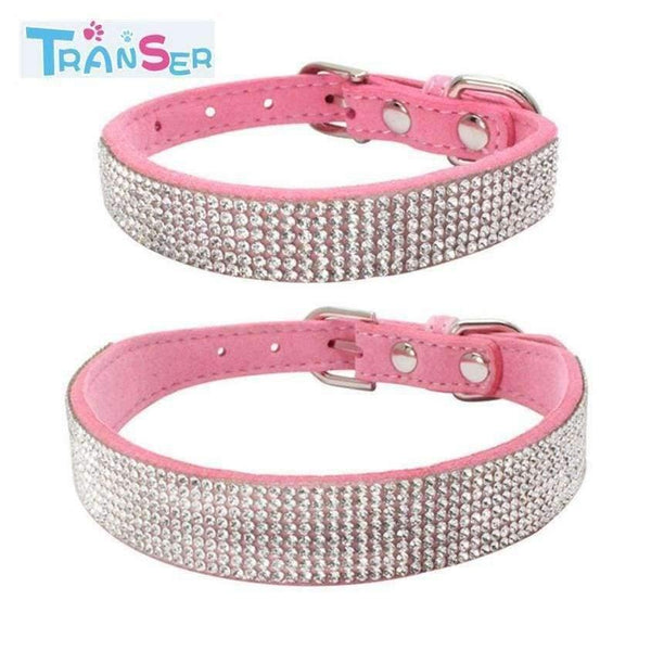 Planet Gates High quality Bling Dog Collar Sparkly Rhinestone Studded Small Medium Dog Adjustable Collar Pet Product 11Jan12