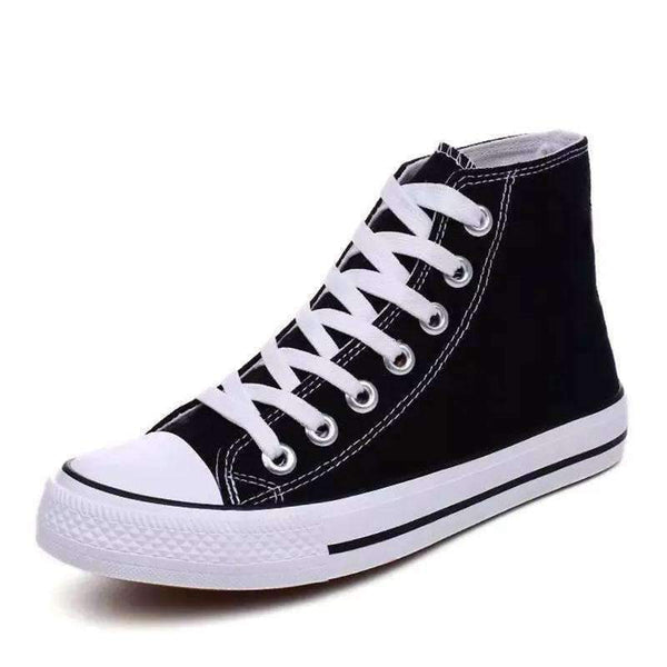 Planet Gates High Quality Classic Women Canvas Shoes 2018 new autumn High Top Flats Women Vulcanized Shoes Factory Outlet Female Casual Shoes