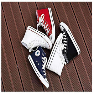 Planet Gates High Quality Classic Women Canvas Shoes 2018 new autumn High Top Flats Women Vulcanized Shoes Factory Outlet Female Casual Shoes