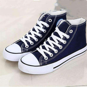 Planet Gates High Quality Classic Women Canvas Shoes 2018 new autumn High Top Flats Women Vulcanized Shoes Factory Outlet Female Casual Shoes