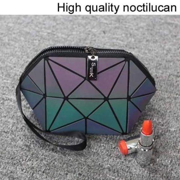 Planet Gates high quality Geometric semi circle cosmetic bag for women toiletry bag fashional makeup bag brand