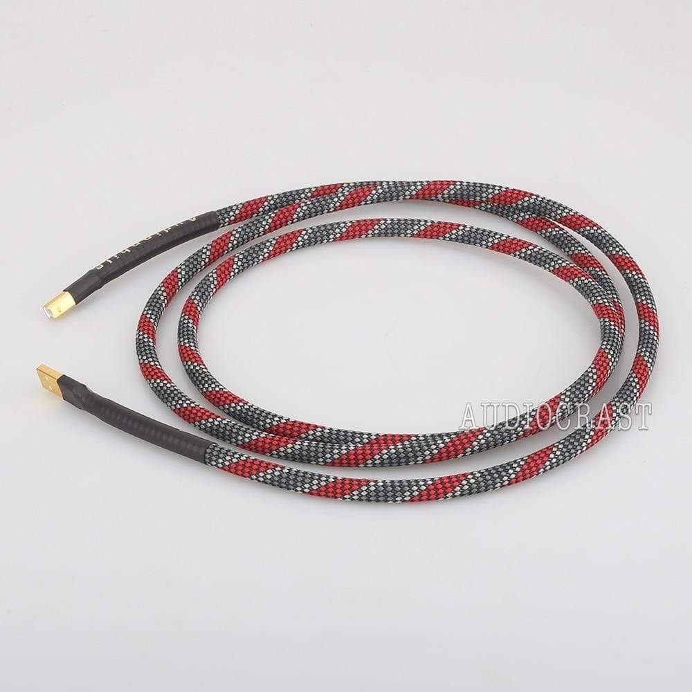 Planet Gates High Quality Hi-End A26 OCC silver plated USB audio cable data USB cable DAC USB hifi cable A-B usb cable