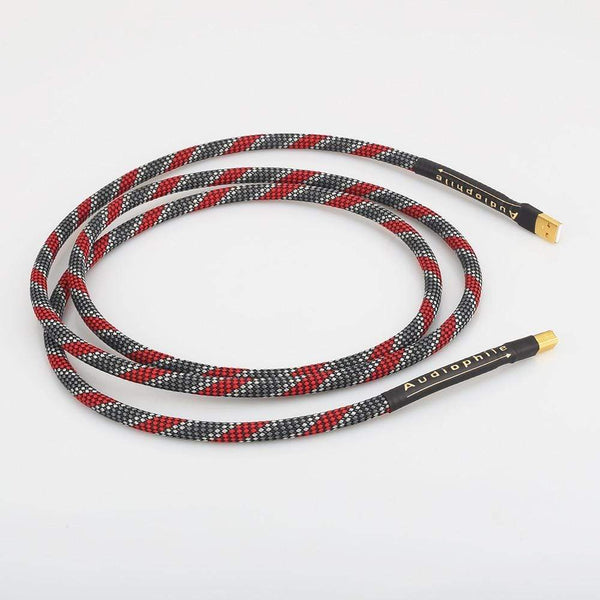Planet Gates High Quality Hi-End A26 OCC silver plated USB audio cable data USB cable DAC USB hifi cable A-B usb cable