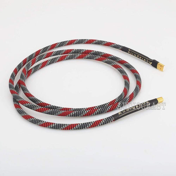 Planet Gates High Quality Hi-End A26 OCC silver plated USB audio cable data USB cable DAC USB hifi cable A-B usb cable