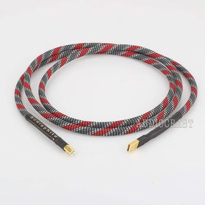 Planet Gates High Quality Hi-End A26 OCC silver plated USB audio cable data USB cable DAC USB hifi cable A-B usb cable