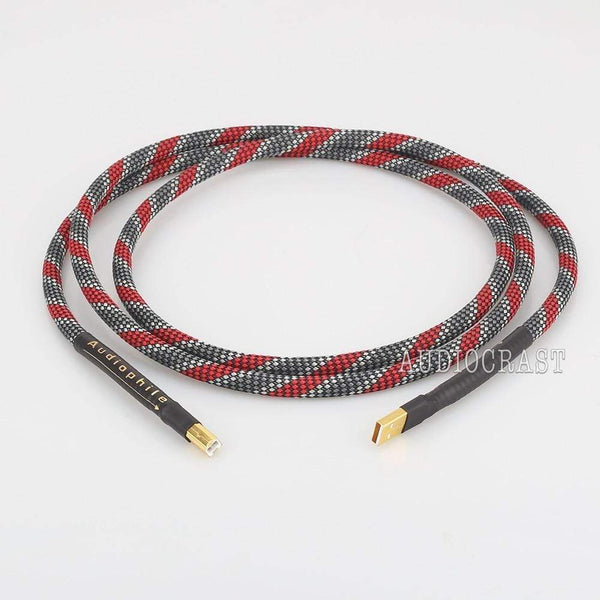 Planet Gates High Quality Hi-End A26 OCC silver plated USB audio cable data USB cable DAC USB hifi cable A-B usb cable