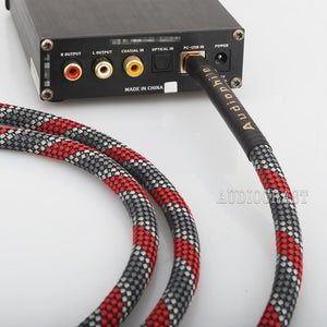 Planet Gates High Quality Hi-End A26 OCC silver plated USB audio cable data USB cable DAC USB hifi cable A-B usb cable