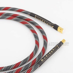 Planet Gates High Quality Hi-End A26 OCC silver plated USB audio cable data USB cable DAC USB hifi cable A-B usb cable