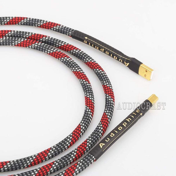 Planet Gates High Quality Hi-End A26 OCC silver plated USB audio cable data USB cable DAC USB hifi cable A-B usb cable