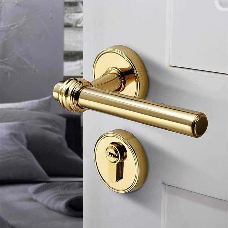 Planet Gates High Quality Modern Gold Interior Door Handle Door Lock Door Hardware Handles for Interior Door