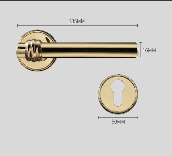 Planet Gates High Quality Modern Gold Interior Door Handle Door Lock Door Hardware Handles for Interior Door