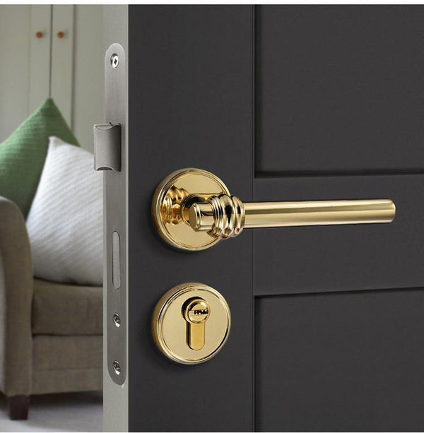 Planet Gates High Quality Modern Gold Interior Door Handle Door Lock Door Hardware Handles for Interior Door