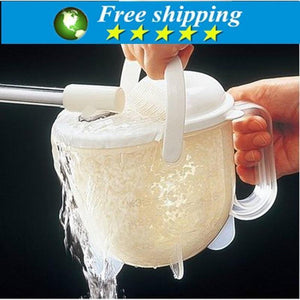 High quality multi-functional plastic wash rice is rice washing convection quick hands-free device,kitchen supplies.
