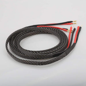 Planet Gates High Quality Pair Pure copper loudspeaker cable HIFI Banana plug to pin plug speaker cable Center Audio Speaker cable
