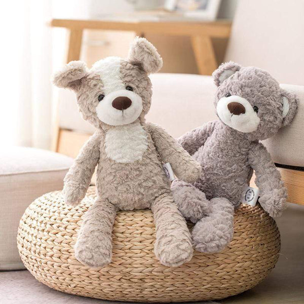 Planet Gates High Quality Soft Long legs Bunny Teddy Bear Dog Elephant Unicorn Stuffed Cartoon Animals Baby Appease toy doll toy for Children