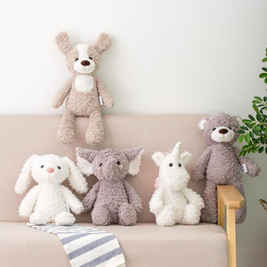 Planet Gates High Quality Soft Long legs Bunny Teddy Bear Dog Elephant Unicorn Stuffed Cartoon Animals Baby Appease toy doll toy for Children