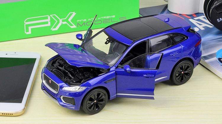Planet Gates High Simulation WELLY Diecast Model Car 1:24 Scale Car Toy JAGUAR F-Pace SUV Metal Alloy Toy Car For Children Gift Collection