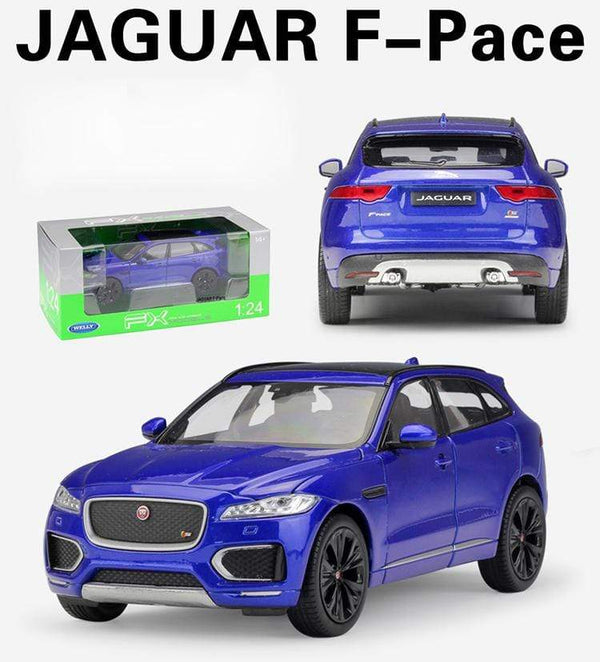 Planet Gates High Simulation WELLY Diecast Model Car 1:24 Scale Car Toy JAGUAR F-Pace SUV Metal Alloy Toy Car For Children Gift Collection
