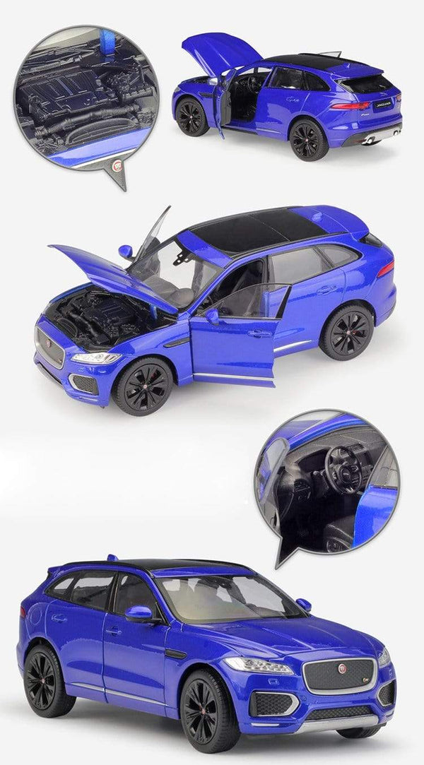 Planet Gates High Simulation WELLY Diecast Model Car 1:24 Scale Car Toy JAGUAR F-Pace SUV Metal Alloy Toy Car For Children Gift Collection