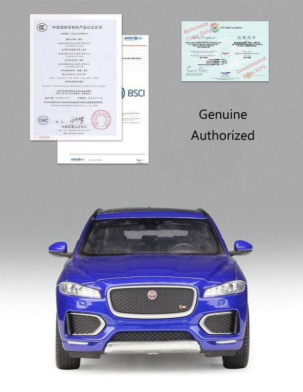 Planet Gates High Simulation WELLY Diecast Model Car 1:24 Scale Car Toy JAGUAR F-Pace SUV Metal Alloy Toy Car For Children Gift Collection