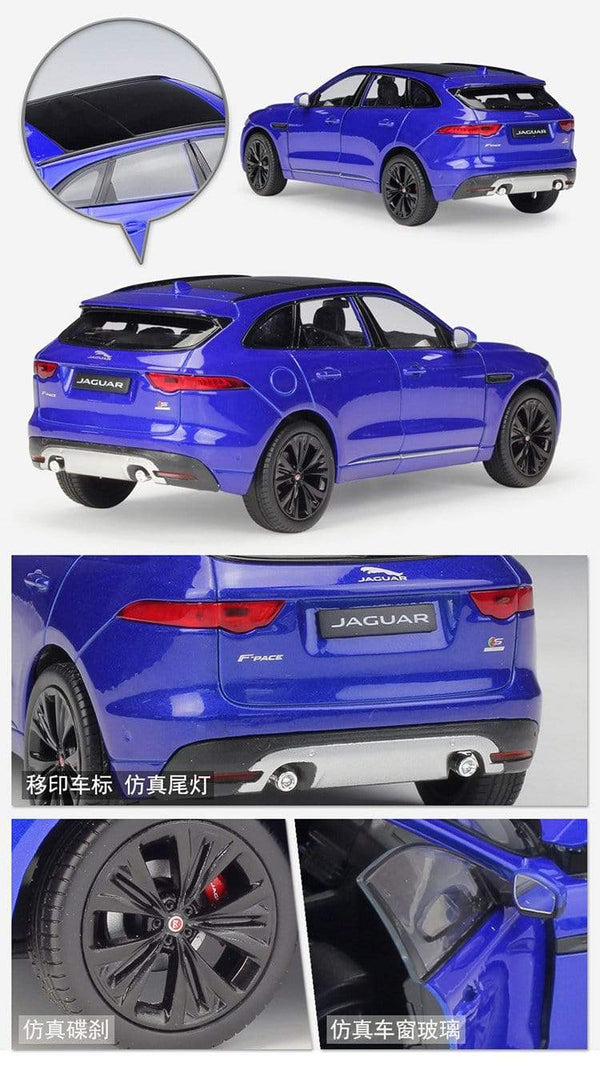 Planet Gates High Simulation WELLY Diecast Model Car 1:24 Scale Car Toy JAGUAR F-Pace SUV Metal Alloy Toy Car For Children Gift Collection