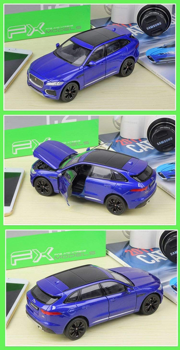 Planet Gates High Simulation WELLY Diecast Model Car 1:24 Scale Car Toy JAGUAR F-Pace SUV Metal Alloy Toy Car For Children Gift Collection