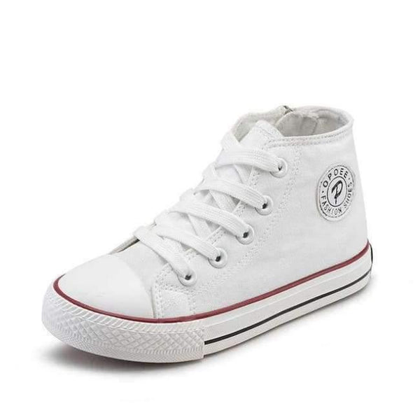 Planet Gates High Top White / 6 Classic Children Canvas Shoes Girls Boys Kids Sneakers 2018 Fashion Casual Baby Running Shoes Solid Color Child Sport Shoes