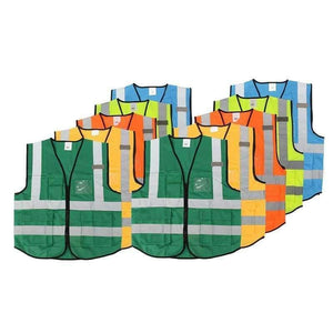 Planet Gates High Visibility Clothing Clothing Safety Reflective Vest L,XL,5 Color Night Work Security Traffic Cycling