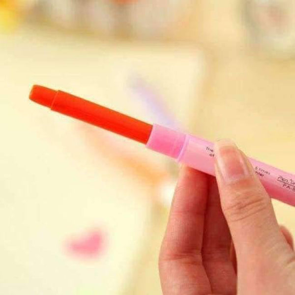 Planet Gates Highlighter pen lot yellow blue fluorescent paint Office School Supplies Pens Pencils Writing Supplies Markers Highlighters