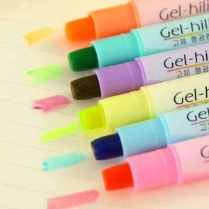 Planet Gates Highlighter pen lot yellow blue fluorescent paint Office School Supplies Pens Pencils Writing Supplies Markers Highlighters