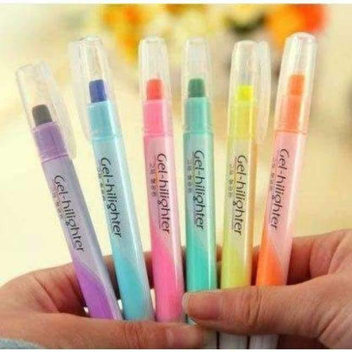 Planet Gates Highlighter pen lot yellow blue fluorescent paint Office School Supplies Pens Pencils Writing Supplies Markers Highlighters