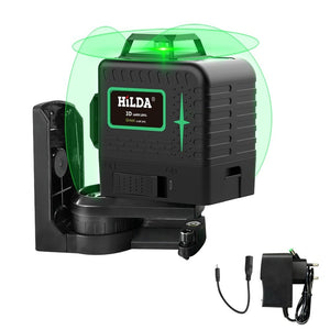 Planet Gates HILDA Laser Level 12 Lines 3D Level Self-Leveling 360 Horizontal And Vertical Cross Super Powerful Green Laser Level