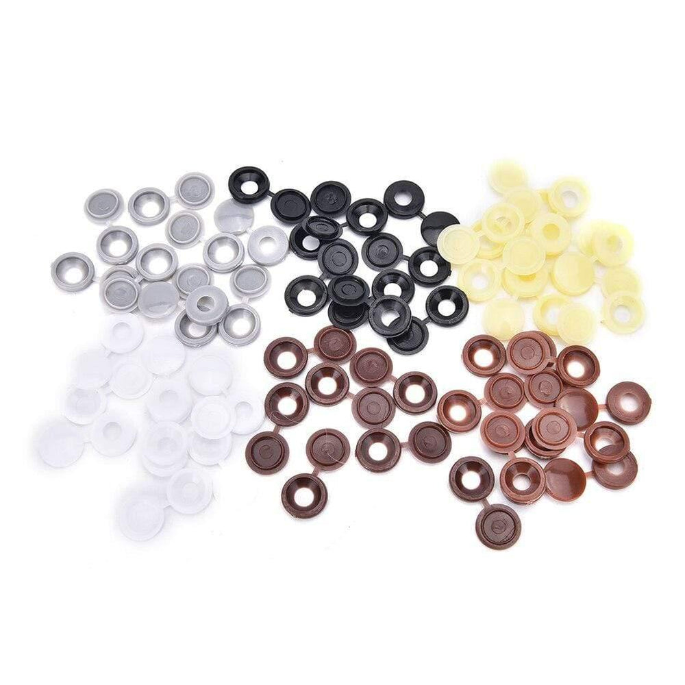 Hinged Plastic Screw Cover Cap Fold Snap Caps For Car Home Furniture Decor 6 Colors 10pcs/lot