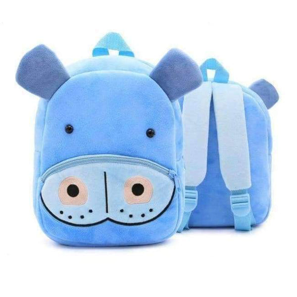 Planet Gates Hippo Children School Backpack Cartoon Rainbow Unicorn Design Soft Plush Material For Toddler Baby Girls Kindergarten Kids School Bags