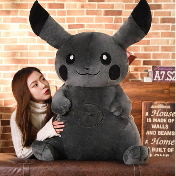Hiroshi Fujiwara Joint Dark Black Pikachu CHUSIHAI Pikachu Cartoon Plush Toy Doll Doll