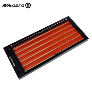 Planet Gates HJ 240MM Super Thin Copper Radiator For A4 Case,MINI Computer Water Cooling Kit Loop Build Heat Sink G1/4,Seller Recommend