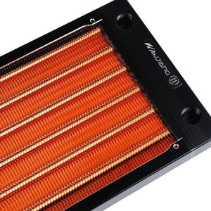 Planet Gates HJ 240MM Super Thin Copper Radiator For A4 Case,MINI Computer Water Cooling Kit Loop Build Heat Sink G1/4,Seller Recommend
