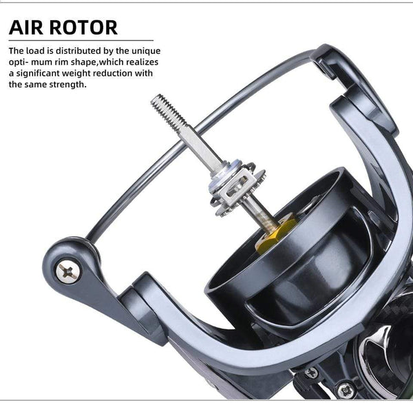 Planet Gates HJ series 7BB Stainless steel bearing 6.2:1 Fishing Reel  Drag System 17lbs Max Power Spinning Wheel Fishing Coil