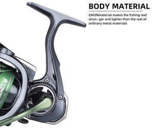 Planet Gates HJ series 7BB Stainless steel bearing 6.2:1 Fishing Reel  Drag System 17lbs Max Power Spinning Wheel Fishing Coil